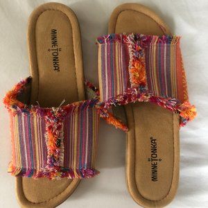 Minnetonka Slide-On Sandals in Multicolor